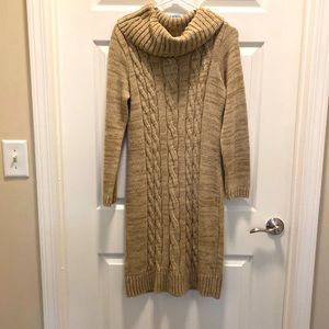Oatmeal colored Sweater Dress
